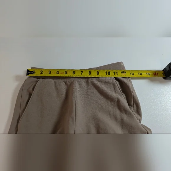 Alo Yoga Ruched Soft Sculpt Pants Taupe Beige Scrunched Wide Leg Buttery Size XS - Picture 15 of 15